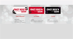 Desktop Screenshot of crazyrockinsushi.com